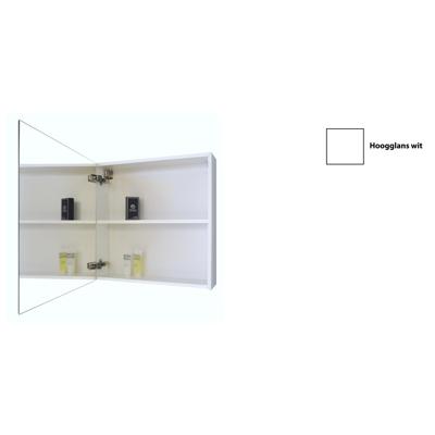 Spiegelkast Sanicare Qlassics 60 cm 1 Deur Hoogglans Wit Links Sanicare