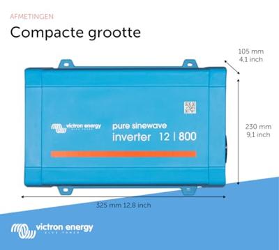 Victron Energy Phoenix 12/800 Omvormer 800 W 12 V/DC - 230 V/AC - thumbnail