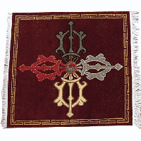 Tibetaans meditatie tapijt Dubbele Dorje - thumbnail