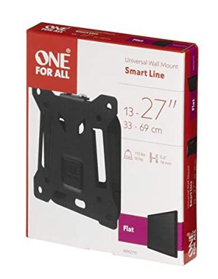 OneForAll WM2111 Vesa 100 muurbeugel - vast TV beugel Zwart