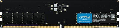 Crucial 16 gb ddr5-4800 werkgeheugen (zwart, ct16g48c40u5)