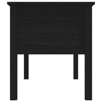 Salontafel 102x49x55 cm massief grenenhout zwart