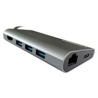 LC Power LC-HUB-C-MULTI-5 USB-C (USB 3.2 Gen 2) multiport hub Antraciet, Zwart - thumbnail