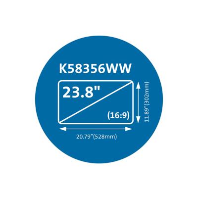Kensington MagPro™ Privacy Filter Privacyfolie Monitor 60,5 cm (23,8) Beeldverhouding: 16:9 K58356WW Universal - thumbnail