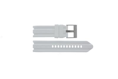 Horlogeband Nautica A15567G Rubber Wit 24mm