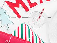 Papieren rietjes rood/wit gestreept 10 stuks - thumbnail