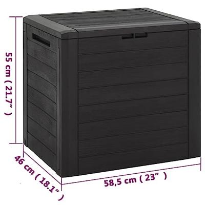 Tuinbox 58,5x46x55 cm polypropeen bruin