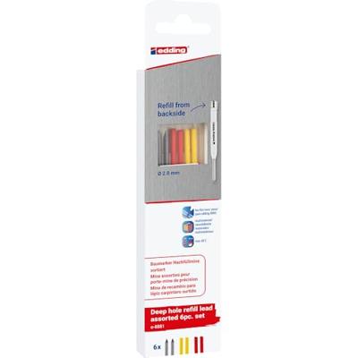 Edding Sortiert 6er-Blister 4-8881-6-2999 Reservepunt Blauw, Geel, Rood 1 set(s)