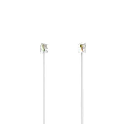 Hama Telefoon (analoog) Aansluitkabel [1x RJ11-stekker 6p4c - 1x RJ11-stekker 6p4c] 10 m Wit