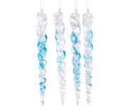 Ijspegel kunststof IJsblauw 15cm set a 4 - thumbnail