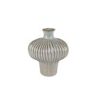 Vaas Jodie 25.5x23.5x29 cm Aardewerk/Wit/Bruin - thumbnail