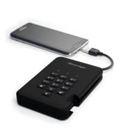iStorage diskAshur2 SSD 2TB Zwart - Veilige draagbare Solid State Drive - Beveiligd met een wachtwoord - Stofdicht en waterdicht - Hardwarematige versleuteling - thumbnail
