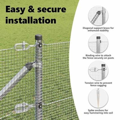 VidaXL Afrasteringspaal zilver 25 x 0,6 m (12 x 12 mm gaas) staal