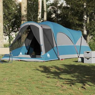 VidaXL Tunneltent voor gezin 8-persoons waterdicht blauw VidaXL Tunneltent voor gezin 8-persoons waterdicht blauw