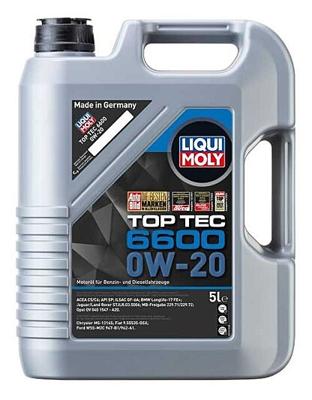 Motorolie Liqui Moly Top Tec 6600 0W-20 C5 5L 21411