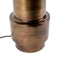 QAZQA Art deco tafellamp met kap wit 50 cm - Bruut - thumbnail