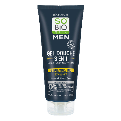 So Bio Etic Showergel for men 3-in-1 ginger 200 Milliliter