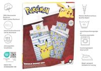 Pikachu Dekbedovertrek stripes 140 x 200 cm - thumbnail