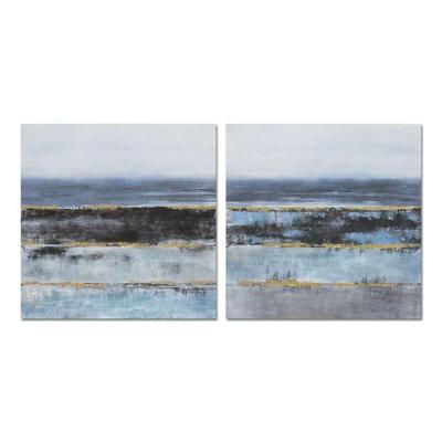 Canvas DKD Home Decor Abstract Modern (80 x 3 x 80 cm) (2 Stuks) Canvas DKD Home Decor Abstract Modern (80 x 3 x 80 cm) (2 Stuks)