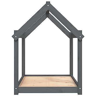 Hondenbed 101x70x90 cm massief grenenhout grijs Hondenbed 101x70x90 cm massief grenenhout grijs
