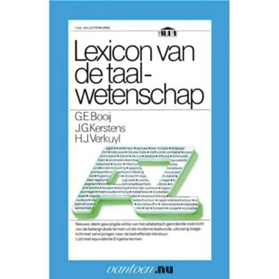 Lexicon van de taalwetenschap - G.E. Booij, H.J. Verkuyl, J.G. Kerstens - Paperback (9789031506033)