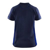 Blåkläder Dames poloshirt piqué 33901050 | Marineblauw/Korenblauw | Maat S - 7330509479377 - thumbnail