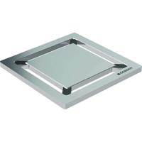 Putrooster Geberit voor Doucheput Vloer Vierkant 8x8 cm RVS - thumbnail