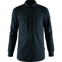 Fjallraven Abisko Trekking Shirt Heren Dark Navy M - thumbnail