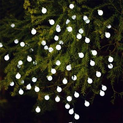 Bal vorm 30 LEDs outdoor waterdichte kerst Festival decoratie zonne-lamp tekenreeks (wit)