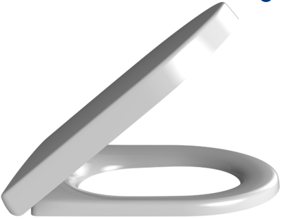 Villeroy & Boch Architectura toiletbril met softclose en quickrelease wit