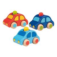 Goki houten voertuig met toeter - thumbnail