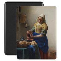 Lunso - Kobo Glo / Glo HD / Touch 2.0 hoes (6 inch) - Vegan Saffiano Leren sleep cover - Vermeer Melkmeisje - thumbnail