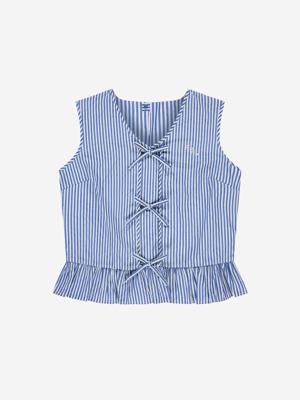 Nik&Nik zomer top meisjes - blauw / off wit - Aava