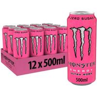 Energiedrank monster ultra rosa blik 500ml | 12 stuks - thumbnail
