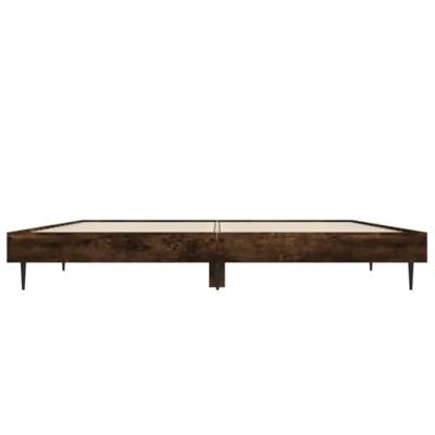 Bedframe zonder matras hout gerookt eikenkleurig 140x190 cm Bedframe zonder matras hout gerookt eikenkleurig 140x190 cm