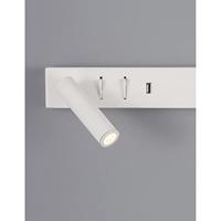 Lyora BedlampjeVida links wit met usb - 9533524 - thumbnail
