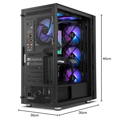 ATX Semi-toren doos Nox-Xtreme 1 Zwart E-ATX