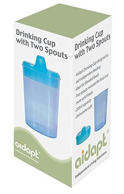 Drinkbeker - met twee drinktuiten | Inhoud 200 ml | Geschikt voor vaatwasser | Aangepaste drinkbekers | VM922AH