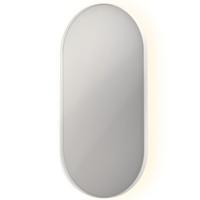 Spiegel INK SP21 Ovaal In Stalen Kader 50 x 4 x 100 cm Met Color Changing LED Verlichting Mat Wit - thumbnail