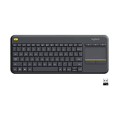 Logitech K400 Plus toetsenbord Draadloos Zwart Azerty Belgisch