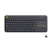 Logitech K400 Plus toetsenbord Draadloos Zwart Azerty Belgisch - thumbnail