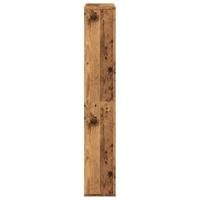 Boekenkast 72x20x120 cm bewerkt hout oud houtkleurig - thumbnail