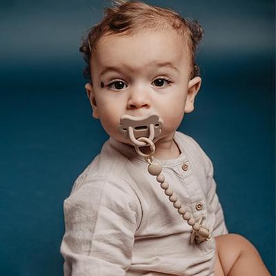 Siliconen fopspeenclip Colour Essence SUAVINEX beige