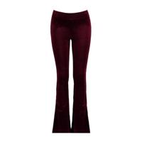 CoolCat Junior flared broek Pom donkerrood - thumbnail