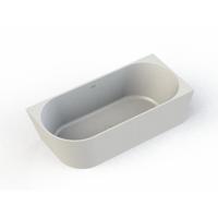 Half Vrijstaand Hoekbad Arcqua Pinto Back To Wall 170x73x57 cm Glans Wit Rechts - thumbnail