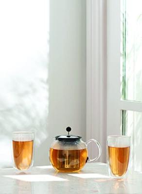 Bodum Dubbelwandige latte macchiato glazen Pavina - gepatenteerd ventiel - 450 ml - 6 stuks