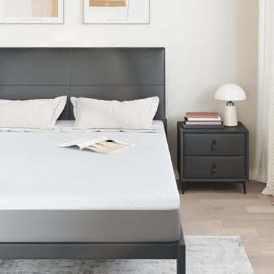 VidaXL Matrastopper wit 140 x 190 cm jacquard stof VidaXL Matrastopper wit 140 x 190 cm jacquard stof