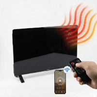 BluMill Elektrische Convectorkachel - Glazen Design Paneelheater 2000W - thumbnail