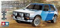Tamiya 1:10 RC auto Elektro Rallywagen 1:10 RC Volkswagen Golf MK2GTI 16VRally Brushed 4WD Bouwpakket MF-01X - thumbnail