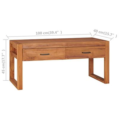 Tv-meubel 100x40x45 cm teakhout